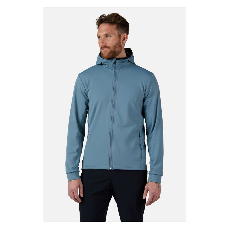 Pánská mikina ROSSIGNOL Mid Layer Thin Fz, modrá - Pánské oblečení mikiny