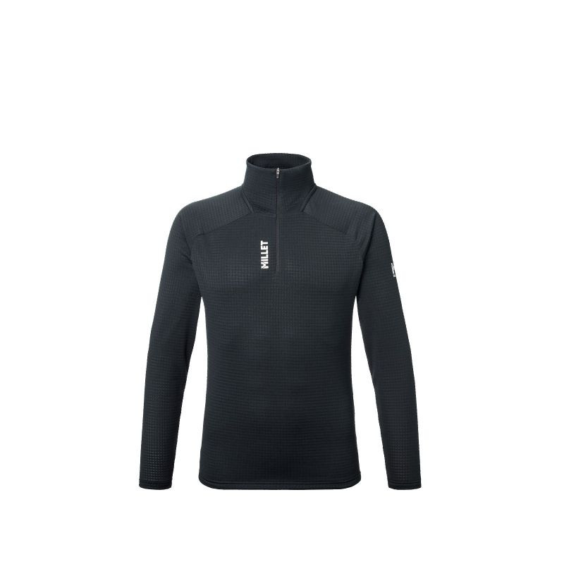Pánská mikina MILLET Parmelan Light Fleece Po M, černá - Pánské oblečení mikiny