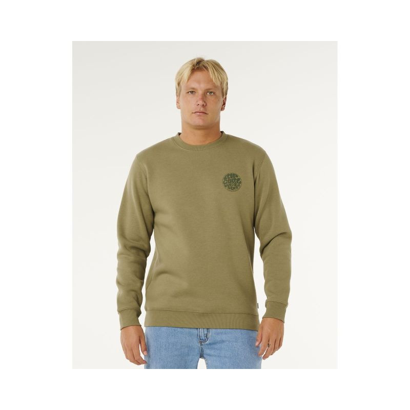 Pánská mikina RIP CURL Wetsuit Icon Hood, zelená