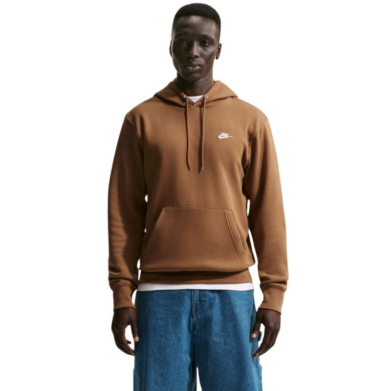 Pánská mikina Nike Club BB, hnědá, FN3859 270, 2XL