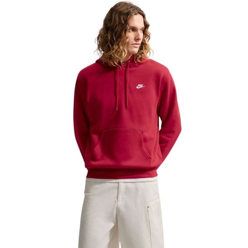 Pánská mikina Nike Club BB, červená, FN3859 608, 2XL