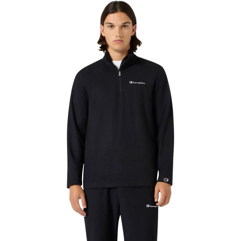 Pánská fleecová mikina Champion Half Zip Top, černá, 220446 KK001