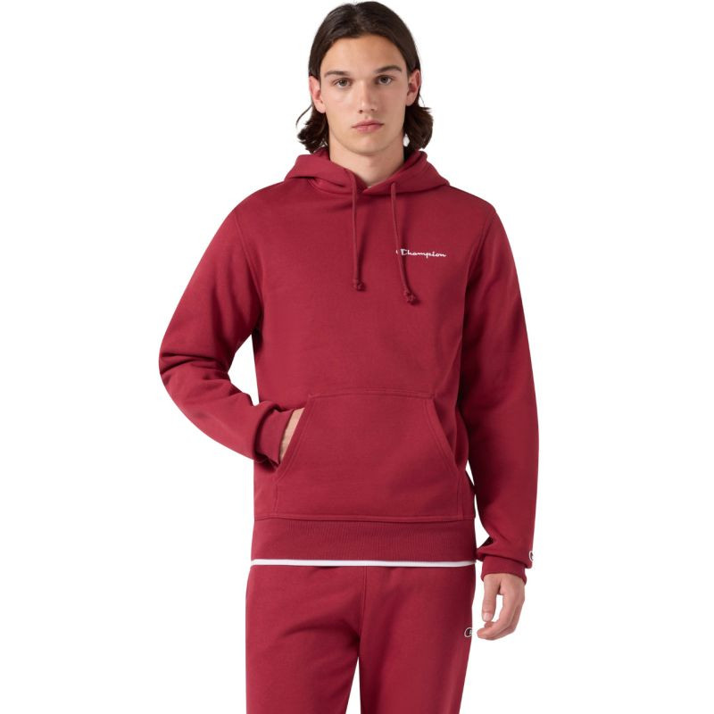 Pánská mikina Champion Hooded Sweatshirt, červená, 221790 RS508