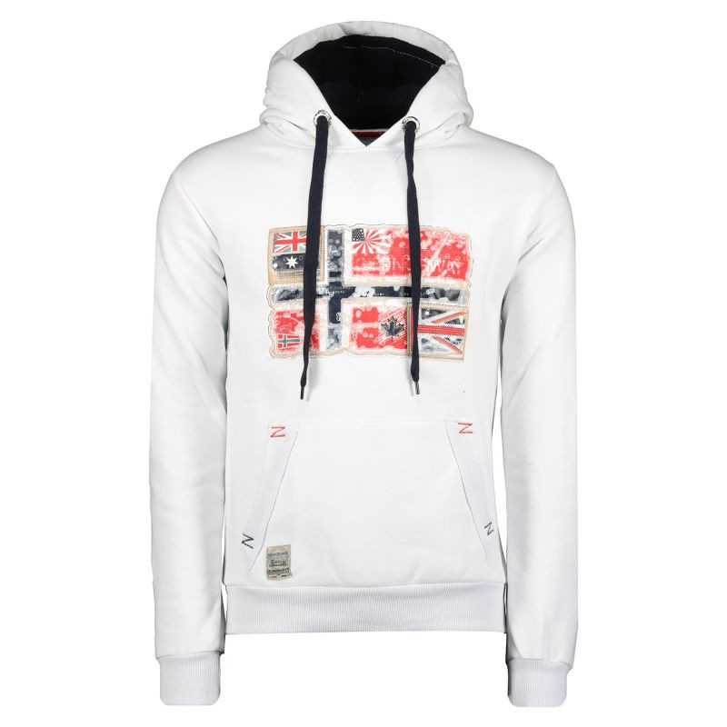 Pánská mikina Geographical Norway GPEPE 2 MEN 100 EO BS2 (WT1874H/GN-WHITE)