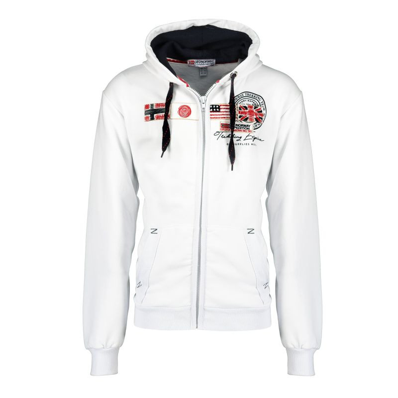Pánská mikina Geographical Norway GORMA MEN 100 EO +BS (WT1880H/GN-WHITE)