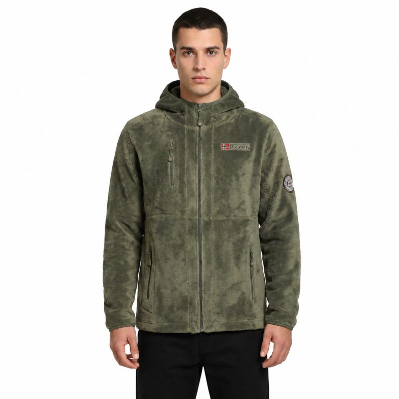 Pánská mikina Geographical Norway UPLOAD HOOD OLIVE DB MEN 224 (WY3387H/GN-OLIVE) - Pánské oblečení mikiny