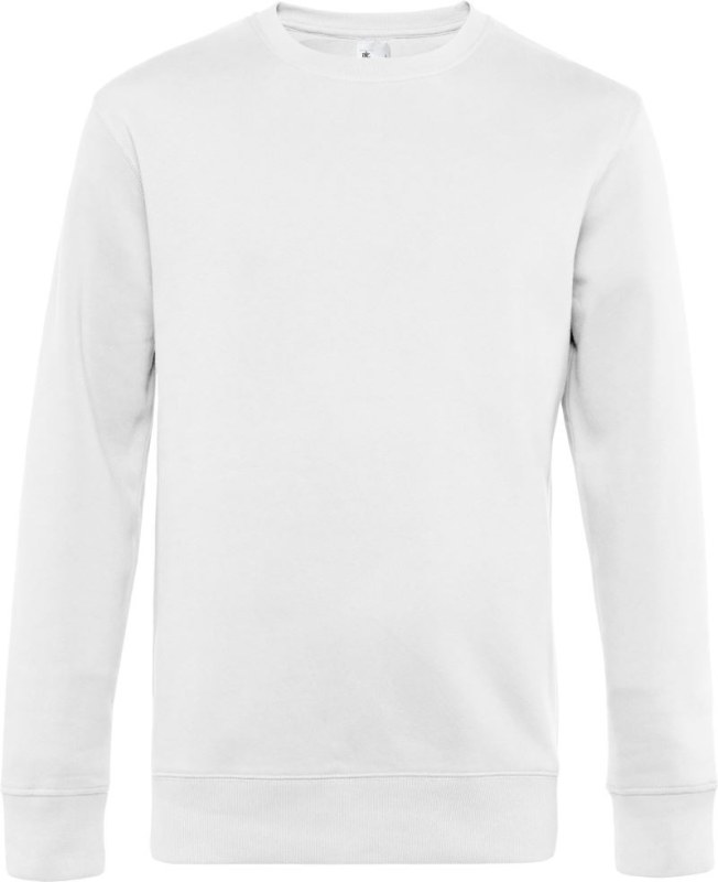 B&C KING Crew Neck_° Pánská mikina 01.U01K white