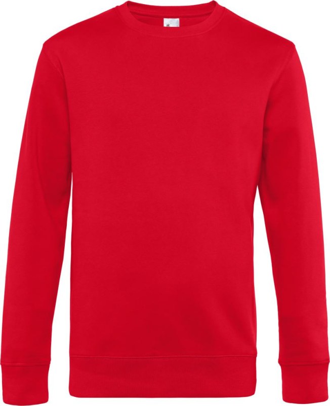 B&C KING Crew Neck_° Pánská mikina 01.U01K red
