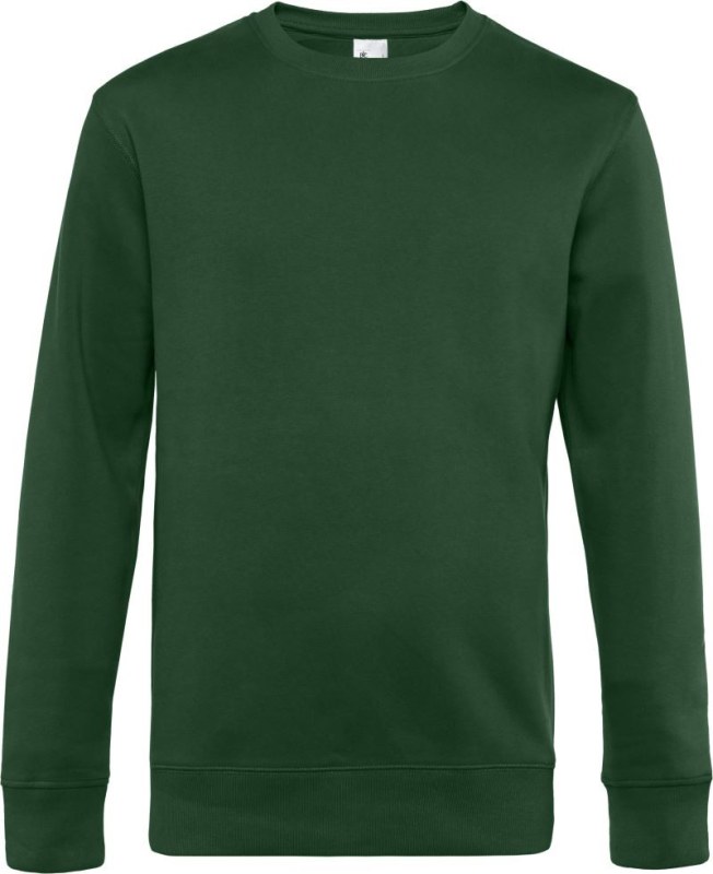 B&C KING Crew Neck_° Pánská mikina 01.U01K bottle green