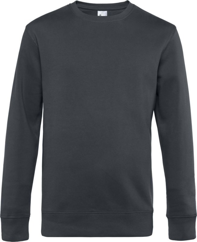 B&C KING Crew Neck_° Pánská mikina 01.U01K asphalt