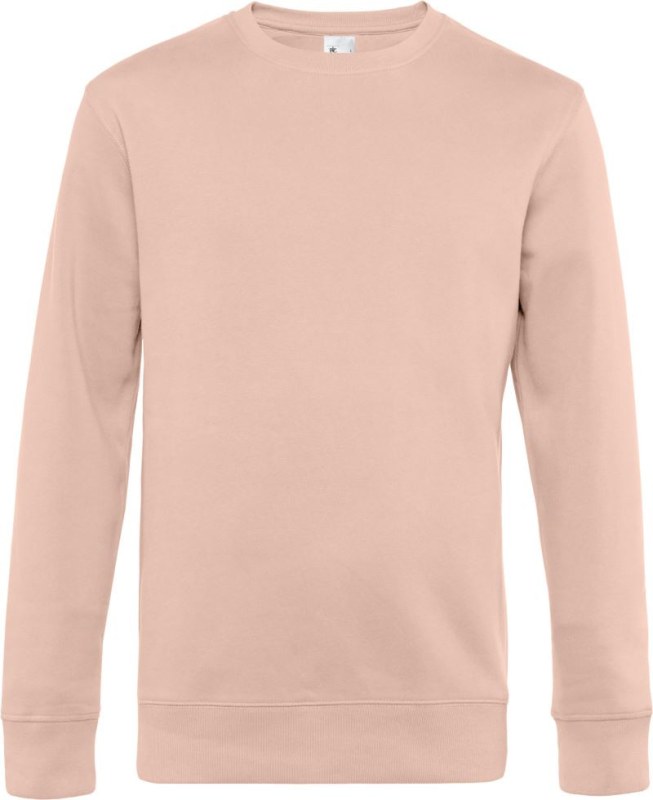 B&C KING Crew Neck_° Pánská mikina 01.U01K soft rose