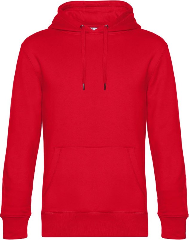 B&C KING Hooded_° Pánská mikina s kapucí 01.U02K red