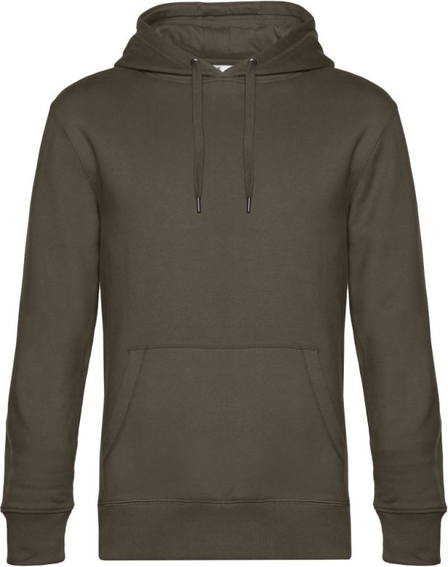 B&C KING Hooded_° Pánská mikina s kapucí 01.U02K khaki