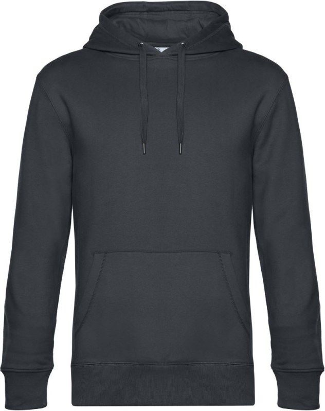 B&C KING Hooded_° Pánská mikina s kapucí 01.U02K asphalt