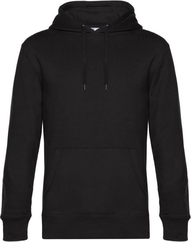 B&C KING Hooded_° Pánská mikina s kapucí 01.U02K black pure