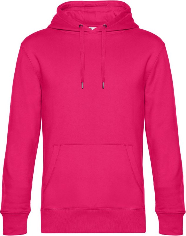B&C KING Hooded_° Pánská mikina s kapucí 01.U02K magenta pink