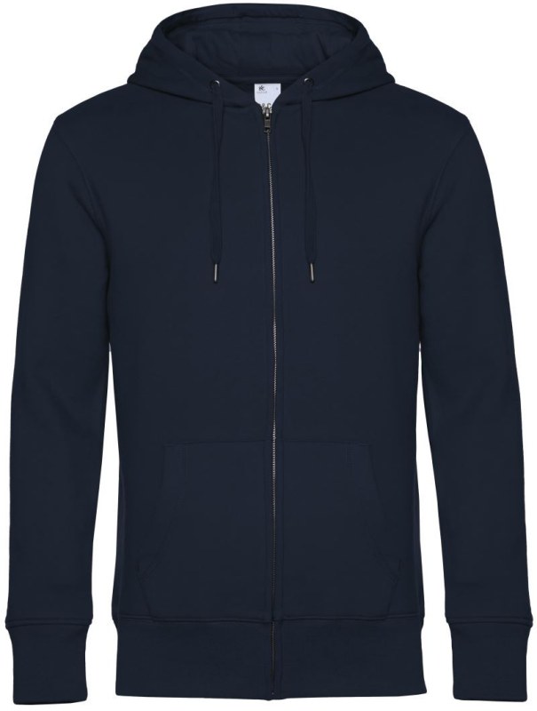 B&C KING Zipped Hood_° Pánská mikina s kapucí 01.U03K navy