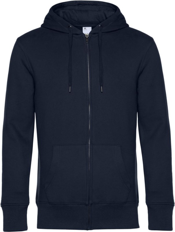 B&C KING Zipped Hood_° Pánská mikina s kapucí 01.U03K navy blue
