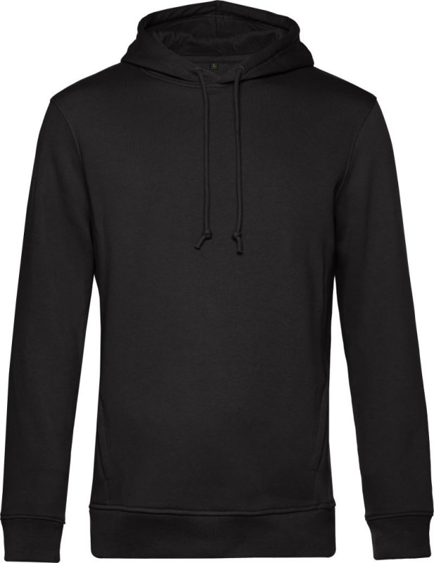 B&C Inspire Hooded_° Pánská mikina s&nbsp;kapucí 01.U33B black pure - Pánské oblečení mikiny