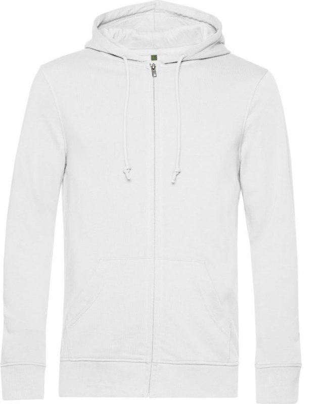 B&C Inspire Zipped Hood_° Pánská mikina s kapucí 01.U35B white