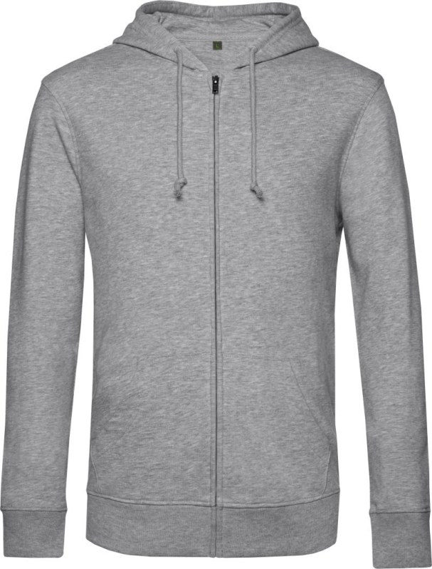 B&C Inspire Zipped Hood_° Pánská mikina s kapucí 01.U35B heather grey