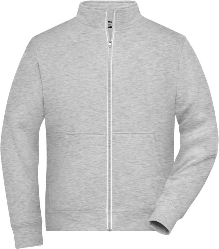 Daiber JN 1810 Pánská pracovní mikina Doubleface - Solid 02.1810 grey heather