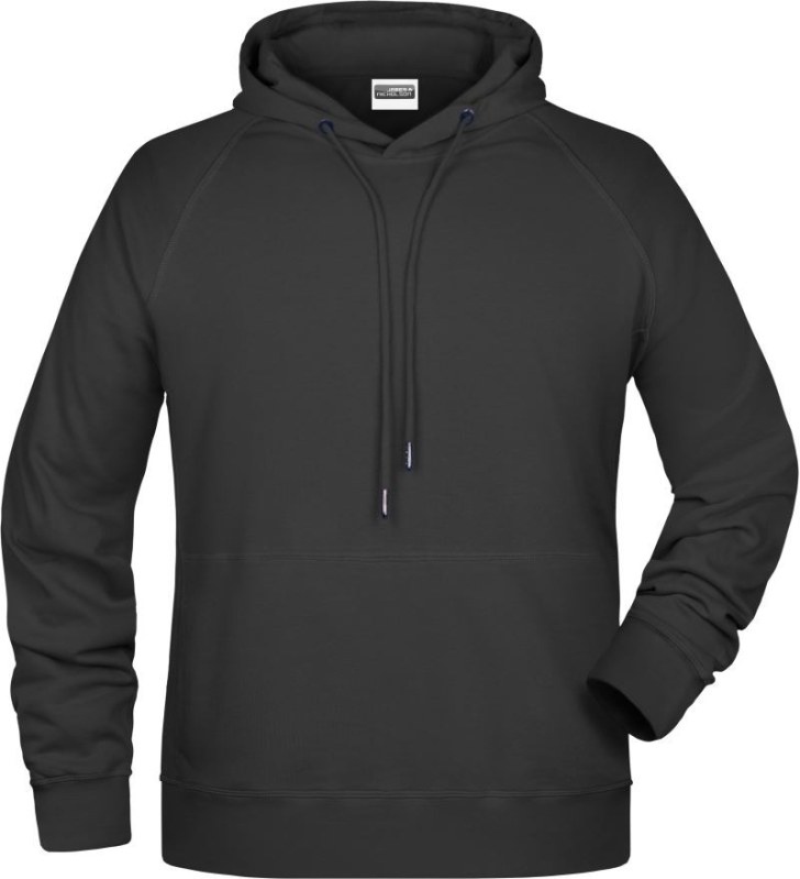Daiber 8024 Pánská raglánová mikina s kapucí 02.8024 black