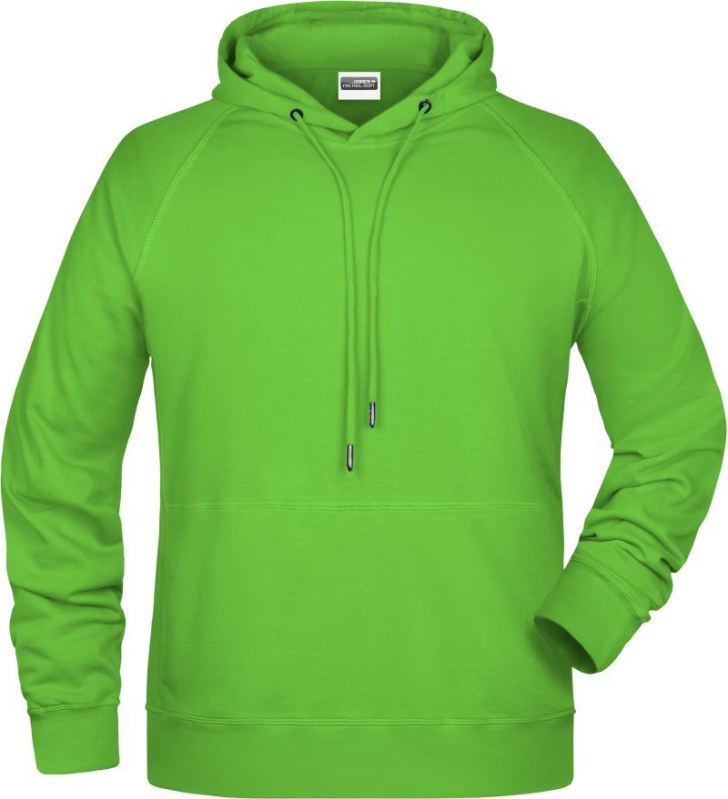 Daiber 8024 Pánská raglánová mikina s kapucí 02.8024 lime green