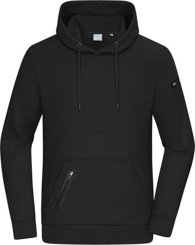 Daiber 8046 Pánská interlock mikina s kapucí 02.8046 black