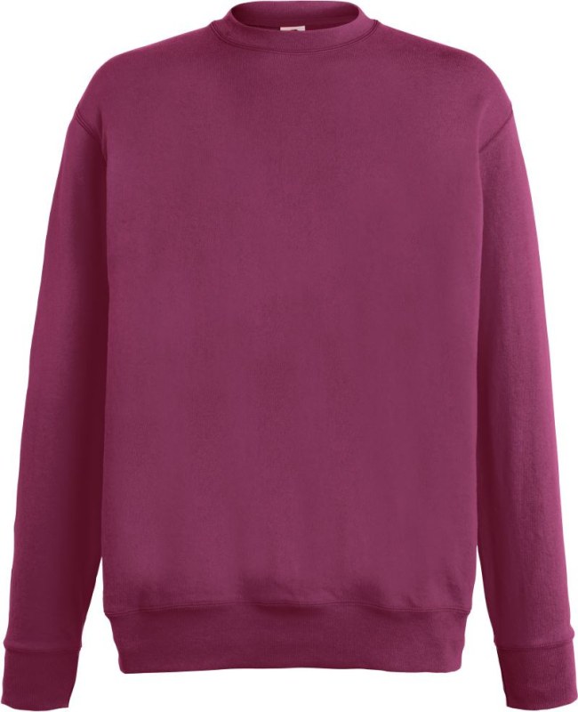 Fruit of the Loom Lightweight Set-In Sweat Pánská mikina 16.2156 burgundy