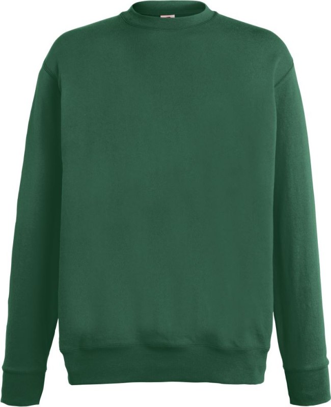 Fruit of the Loom Lightweight Set-In Sweat Pánská mikina 16.2156 bottle green