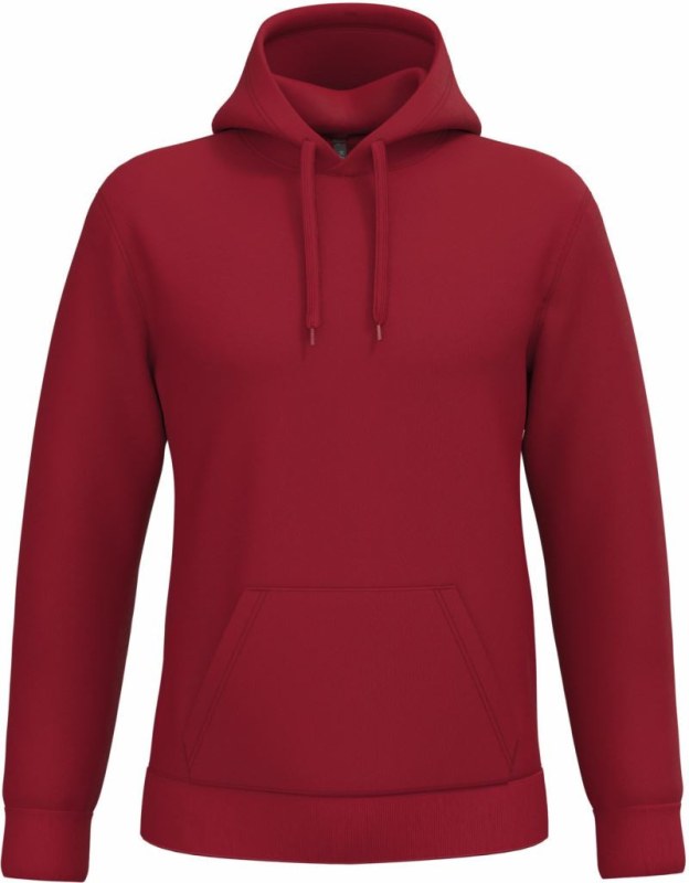 Kariban K 476 Pánská mikina s&nbsp;kapucí 20.K476 cherry red - Pánské oblečení mikiny