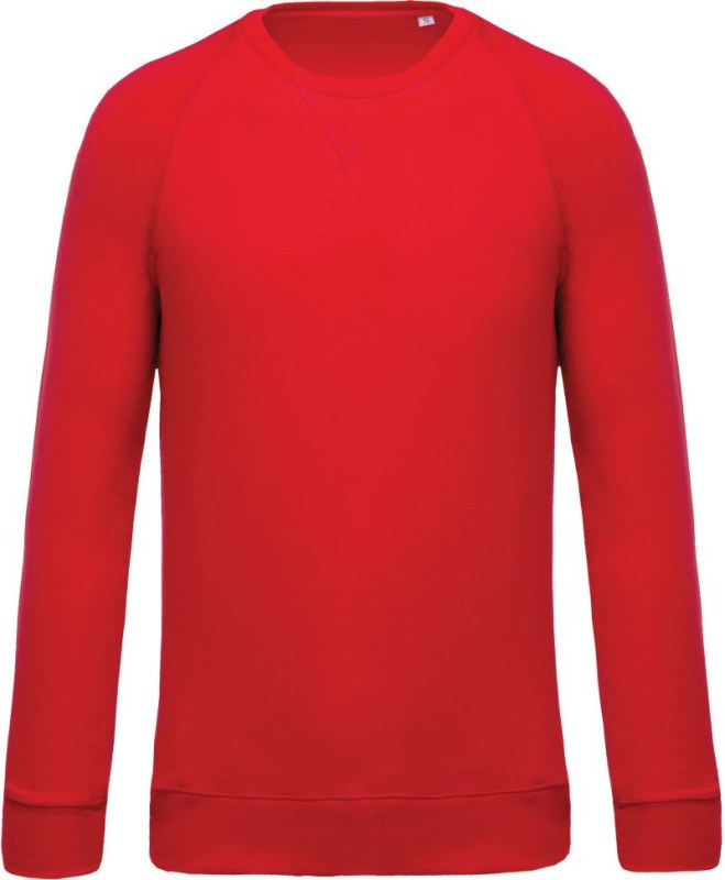 Kariban K 480 Pánská raglánová mikina z bio bavlny 20.K480 red