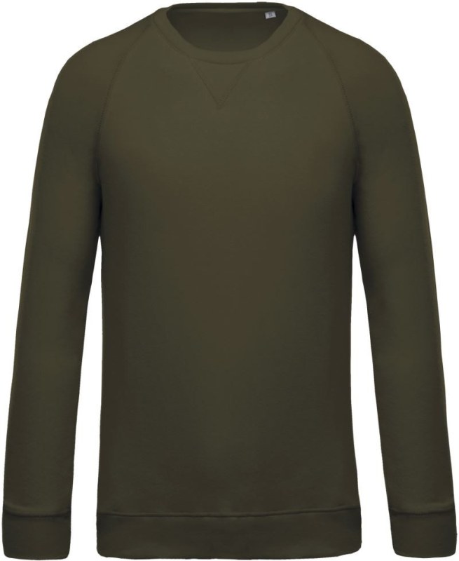 Kariban K 480 Pánská raglánová mikina z bio bavlny 20.K480 mossy green
