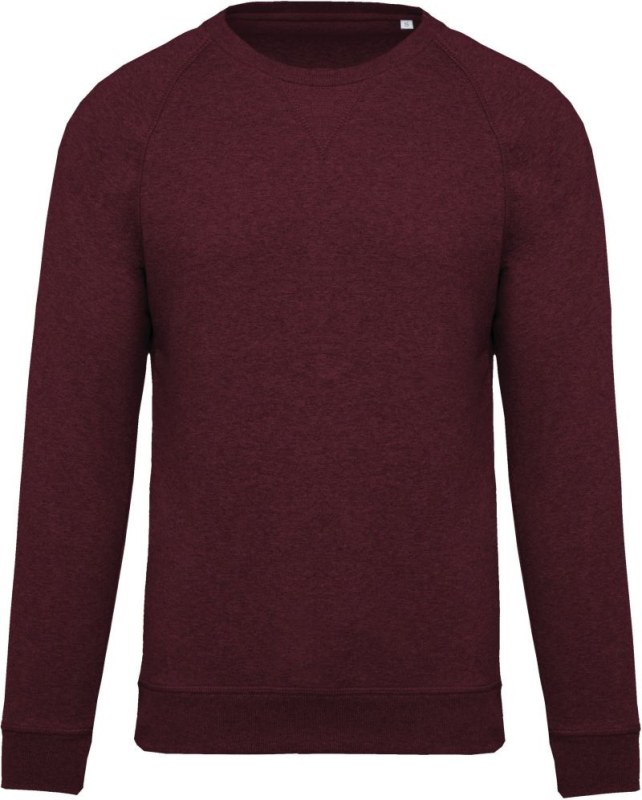 Kariban K 480 Pánská raglánová mikina z bio bavlny 20.K480 wine heather
