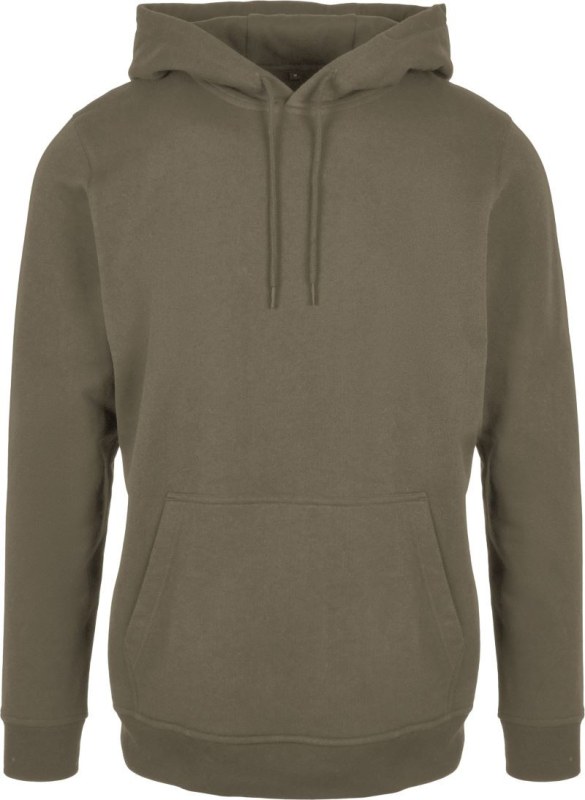 Build your Brand BB 001 Pánská mikina s kapucí 56.B001 olive