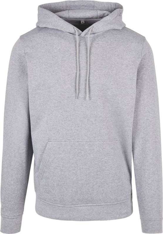 Build your Brand BB 001 Pánská mikina s kapucí 56.B001 heather grey