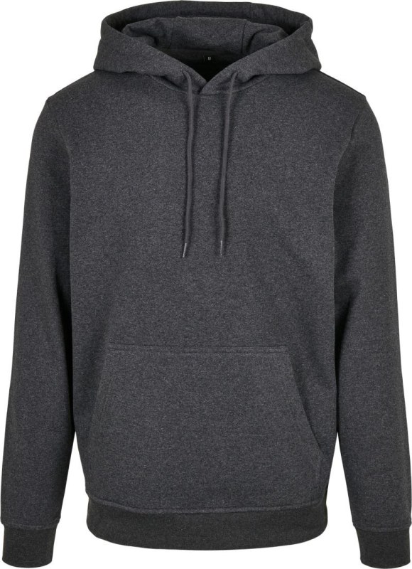 Build your Brand BB 001 Pánská mikina s kapucí 56.B001 charcoal