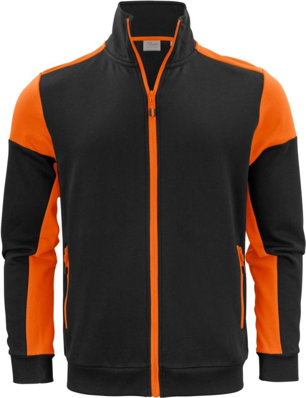 Printer Prime Sweater Full Zip Men Pánská mikina 61.2061 black/orange