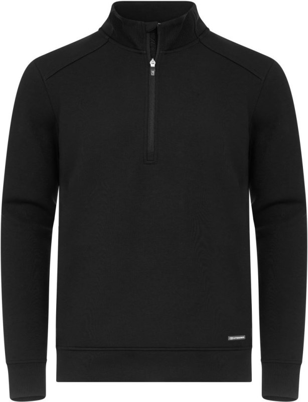 Cutter & Buck Pemberton Half Zip Men Pánska mikina s&nbsp;1/4 zipem 68.8434 black - Pánské oblečení mikiny