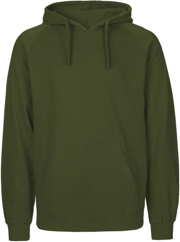 Neutral O 63101 Pánská mikina s kapucí z bio bavlny 77.6311 military