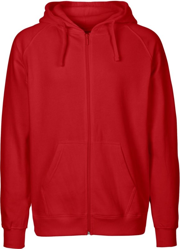 Neutral O 63301 Pánská mikina s kapucí z bio bavlny 77.6331 red