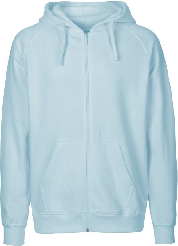 Neutral O 63301 Pánská mikina s kapucí z bio bavlny 77.6331 light blue