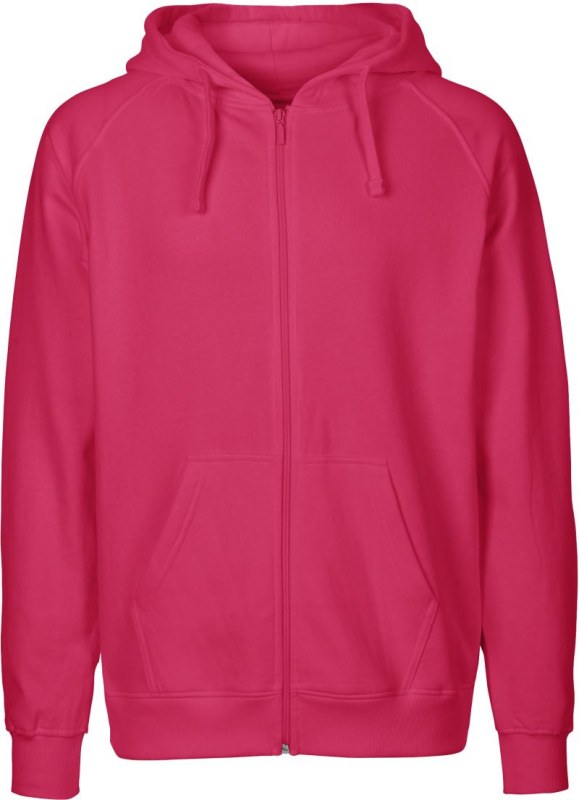 Neutral O 63301 Pánská mikina s kapucí z bio bavlny 77.6331 pink