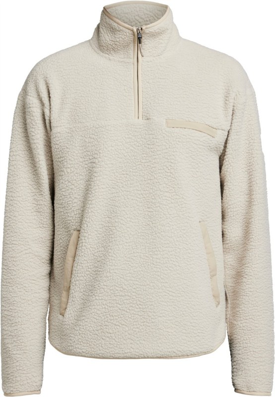 Tenson Yoke Half Zip M Pánská fleecová mikina s&nbsp;1/4 zipem 84.7646 sand - Pánské oblečení mikiny