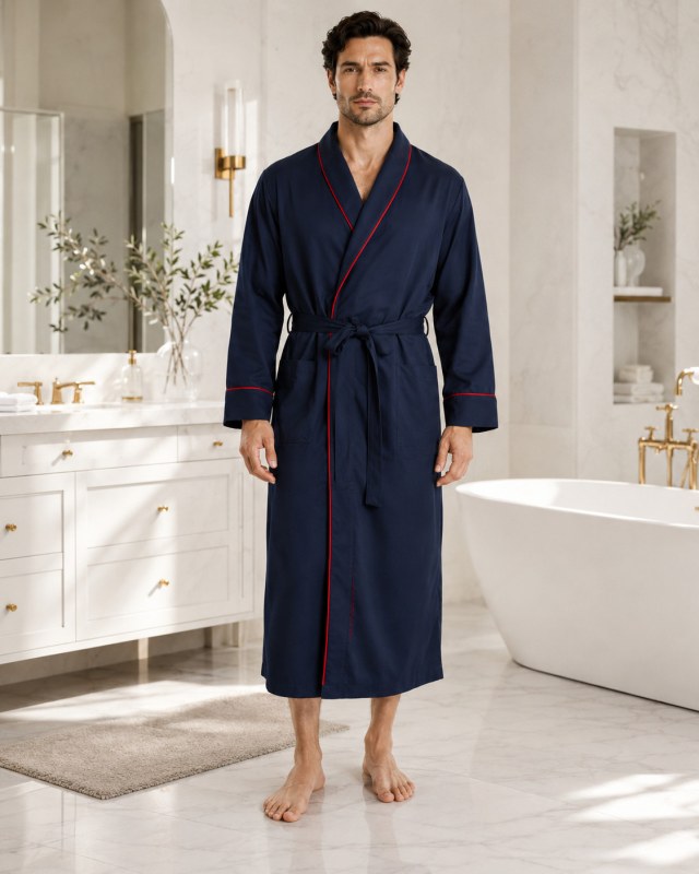 Župan Wrap Robe LS UW0UW01971-416 - Tommy Hilfiger - Pánské oblečení noční prádlo župany