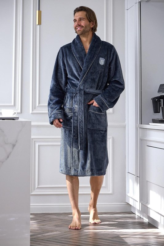 Župan L&L 2661 Elegant M–2XL - Pánské oblečení noční prádlo župany