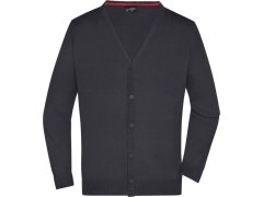 Daiber JN 661 Pánský pletený cardigan s výstřihem do V 02.0661 black