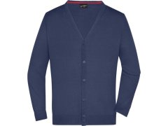 Daiber JN 661 Pánský pletený cardigan s výstřihem do V 02.0661 navy