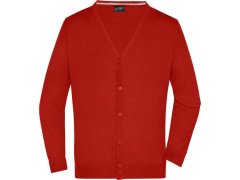 Daiber JN 661 Pánský pletený cardigan s výstřihem do V 02.0661 bordeaux